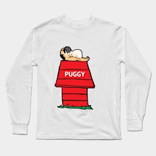 Pug and the Red Barn Long Sleeve T-Shirt